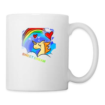 Sweet Dream Cartoon Unicorn - Mug - white - Right