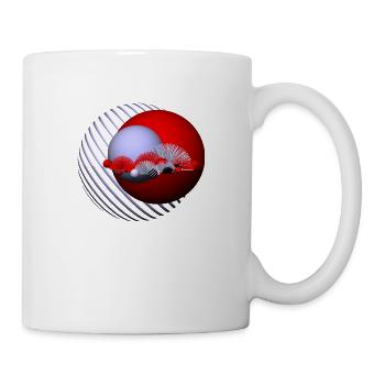 Spielerei mit Kugeln -04- - Tasse - Weiß - Rechts