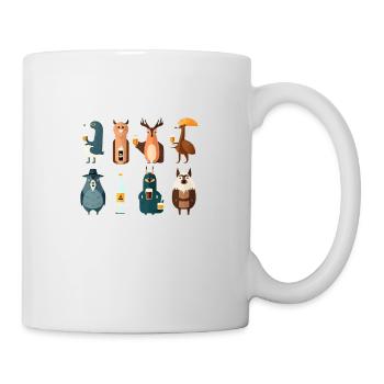 Animals of the forest with beer simple, sweet and funny - Mug - white - Right