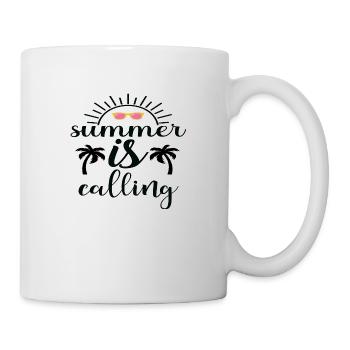 Summer is Calling - Tasse - Weiß - Rechts