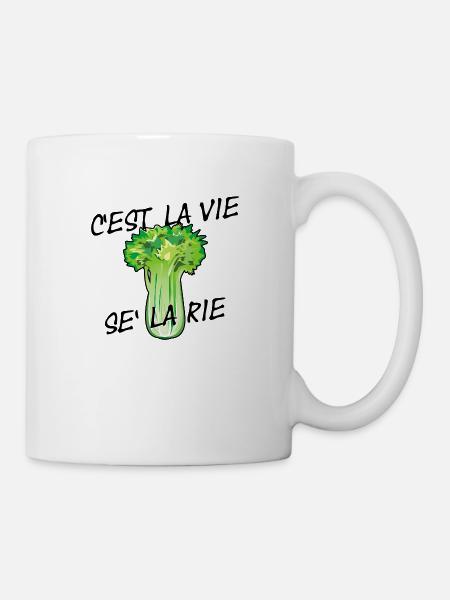 C’est la vie - Se' la rie - Sellerie Gemüse Lustig - Tasse - Weiß