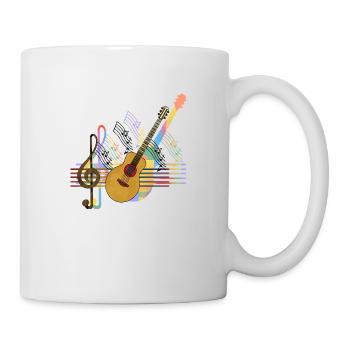 Gitarre - Tasse - Weiß - Rechts