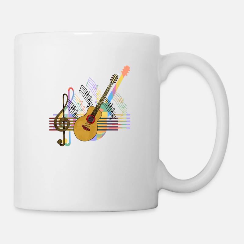 Gitarre - Tasse - Weiß