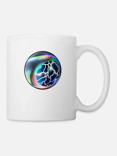 A bizarre colorful glass ball - marble - Mug - white