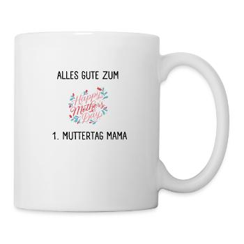 1. Muttertag - Muttertagsgeschenk - Tasse - Weiß - Rechts