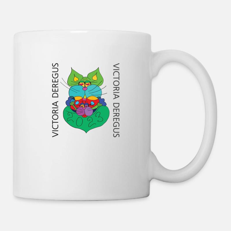 Chat-Souris Art_01 - Mug blanc - blanc