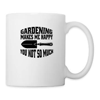 Hobbygärtner Geschenk Garten Gärtner Obstgarten - Tasse - Weiß - Rechts