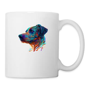 Race de chien Rhodesian Ridgeback comme tête de chien - Mug blanc - blanc - Droite