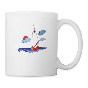 Segelboot - Tasse - Weiß - Rechts