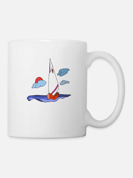 Segelboot - Tasse - Weiß