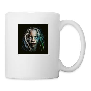 Visage femme dreadlocks n°5 - Mug blanc - blanc - Droite