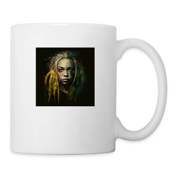 Visage femme dreadlocks n°16 - Mug blanc - blanc - Droite