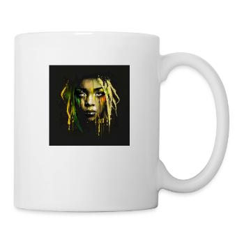 Visage femme dreadlocks n°7 - Mug blanc - blanc - Droite