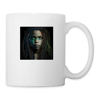 Visage femme dreadlocks n°10 - Mug blanc - blanc - Droite