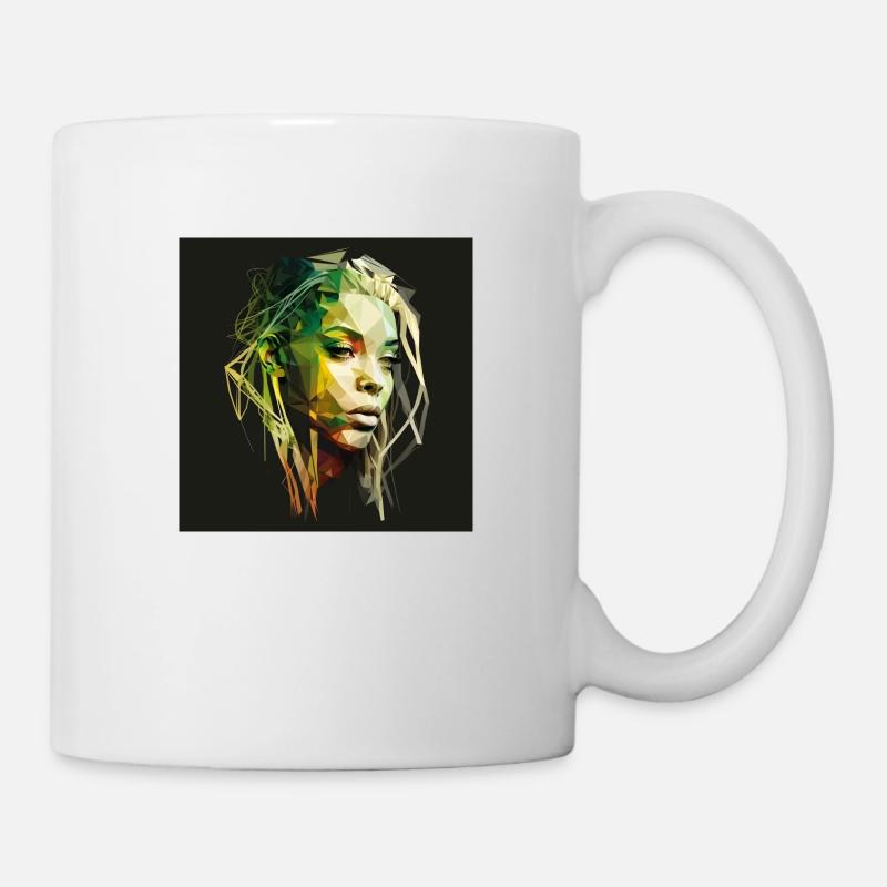 Face woman dreadlocks n°8 - Mug - white