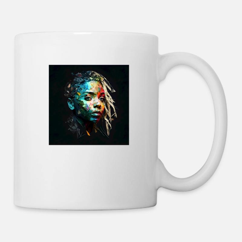 Face woman dreadlocks n°17 - Mug - white