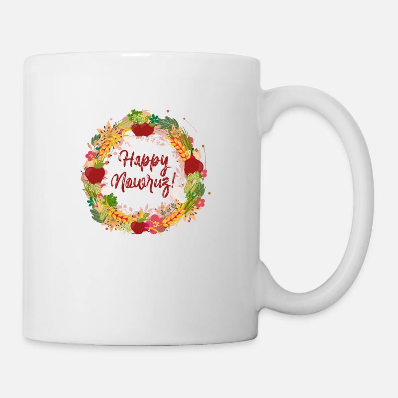 Nowruz,Happy Nowruz,wreath,vegetable wreath - Mug - white