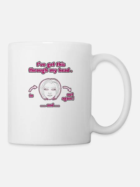 funny non-thinking design / funny sayings - Mug - white