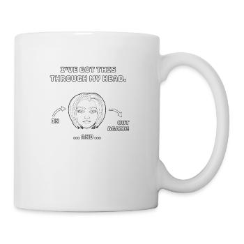 Design drôle et non réfléchi / dictons drôles - Mug blanc - blanc - Droite