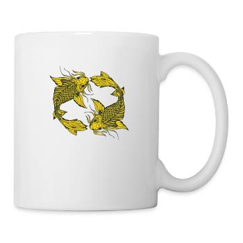 poisson koi carpe japonais dessin 14034 A - Mug blanc - blanc - Droite