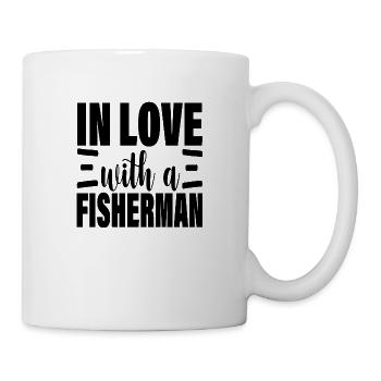 In love with a Fisherman - Tasse - Weiß - Rechts