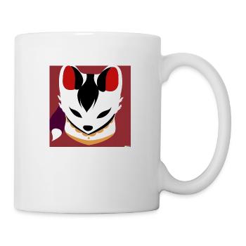 Kitsun Vaporwave Japanese Kami Vaporwave Kitsune - Mug - white - Right