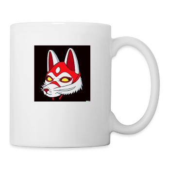 Kitsun Vaporwave Japanese Kami Vaporwave Kitsune - Mug - white - Right