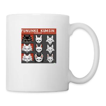 Kitsun Vaporwave Japanische Kami Vaporwave Kitsune - Tasse - Weiß - Rechts