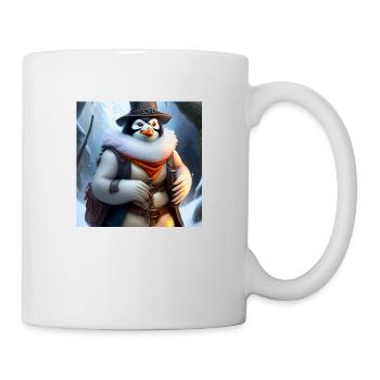 Penguin warriors in winter - Mug - white - Right