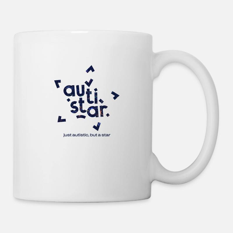 Autistar. Juste autiste mais une star. - Mug blanc - blanc