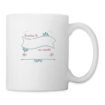 geschenkidee geburtstagsgeschenk hund dogge humor - Tasse - Weiß - Rechts