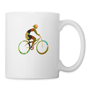 Cycliste - Mug blanc - blanc - Droite