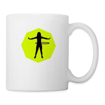 HulaHoop Fitness - Tasse - Weiß - Rechts