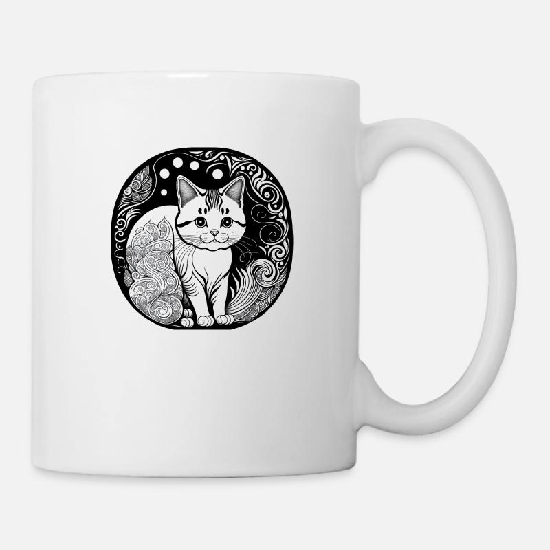 Chat - Mug blanc - blanc
