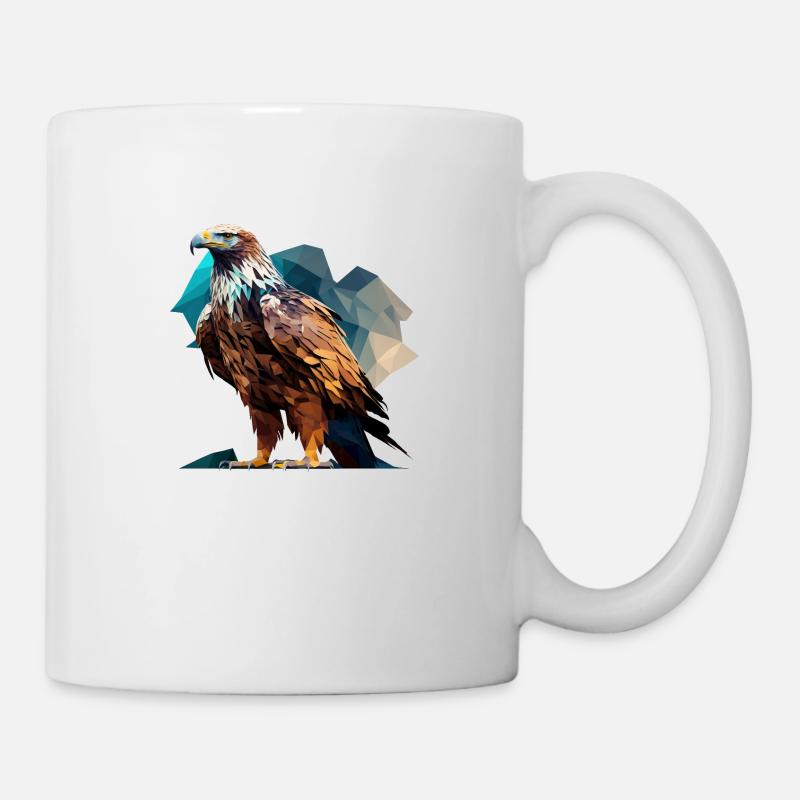 Aigle polygonal majestueux – Oiseau de proie - Mug blanc - blanc