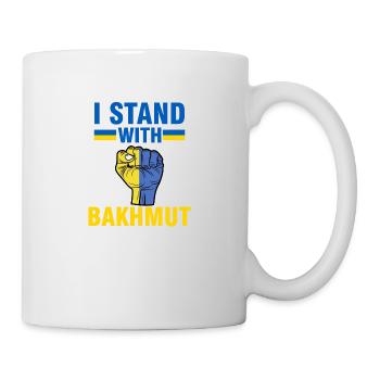 je soutiens bakhmut - Bakhmut, Ukraine - Ukrainian - Mug blanc - blanc - Droite