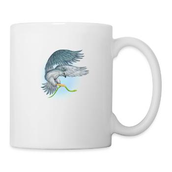 Harpyie Vogel trägt die Schlange - Tasse - Weiß - Rechts
