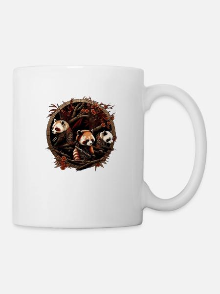Red Panda 4 - Mug - white