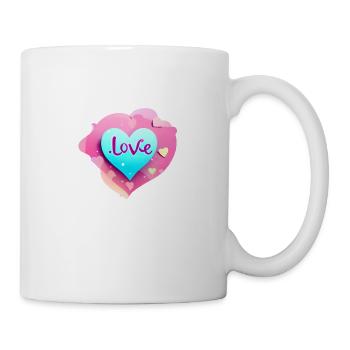 Valentine's Day Engagement Wedding Mother's Day Love - Mug - white - Right