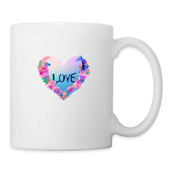 Mother's Day Wedding Engagement Love Valentine's Day - Mug - white - Right