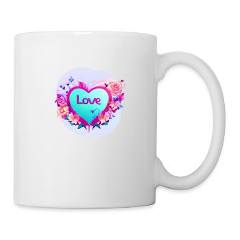 Mother's Day Valentine's Day Wedding Engagement Love - Mug - white - Right