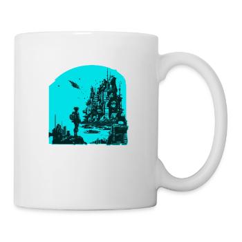 8 Bit Design im Stil von Retro Videospielen - Tasse - Weiß - Rechts