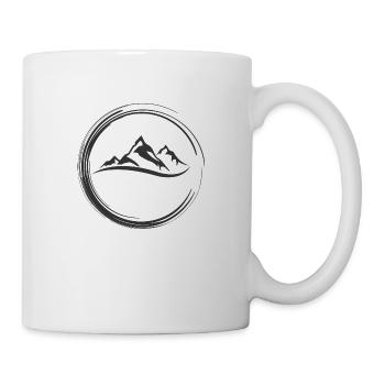 Freiheit der Berge - Tasse - Weiß - Rechts