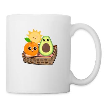 Obst - Tasse - Weiß - Rechts