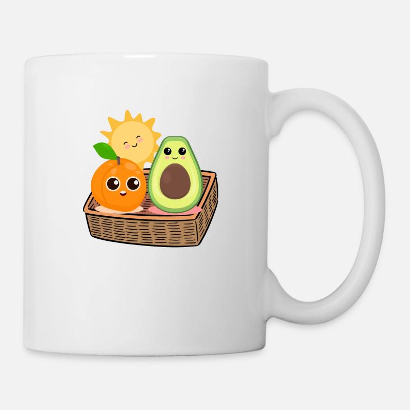 Obst - Tasse - Weiß