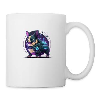 Ein niedlicher Cyber-Hund - Tasse - Weiß - Rechts