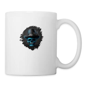 Dapper Blue Skull - Mug - white - Right