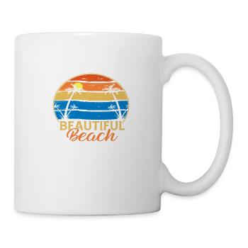 Beautiful Beach - Tasse - Weiß - Rechts