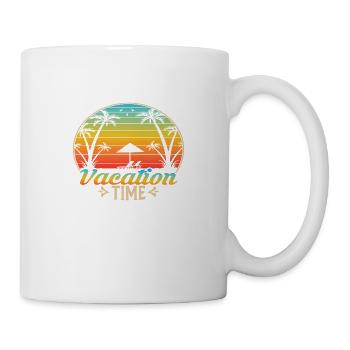 Vacation Time - Tasse - Weiß - Rechts