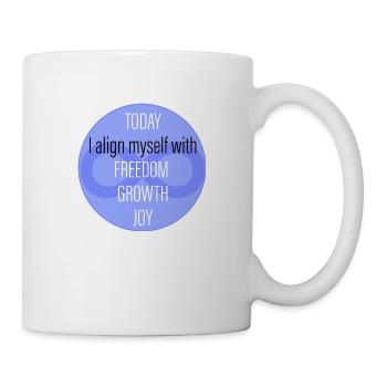 Positive Affirmation - Today I align myself ... - Mug - white - Right